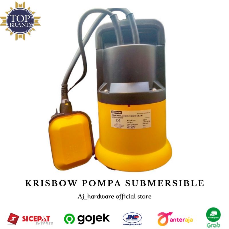 Krisbow Pompa Submersible 200w (Saklar Otomatis)