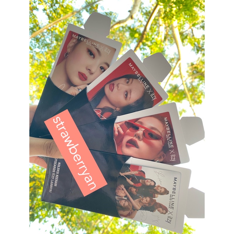 [READY] PHOTOCARD HOLOGRAM YEJI YUNA LIA ITZY x MAYBELLINE OFFICIAL