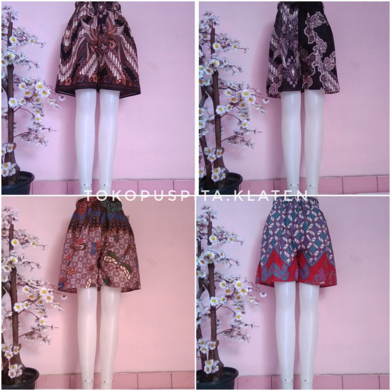 CELANA BATIK PENDEK / CELANA PENDEK WANITA