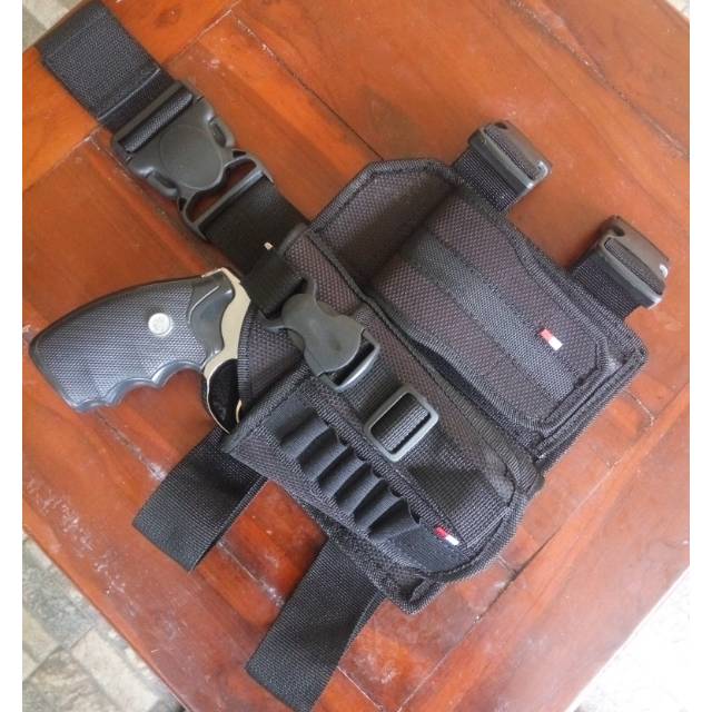 Holster Universal + Pouch Magazine - Holster Universal - Holster Paha - Sarung Pistol Pinggang
