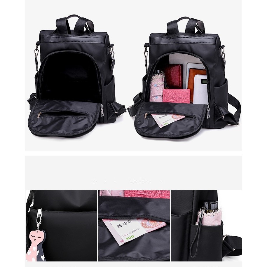 Tas Ransel Korea Multifungsi JX 846 - Bisa Ransel Bisa Selempang - Tas Fashion Kece