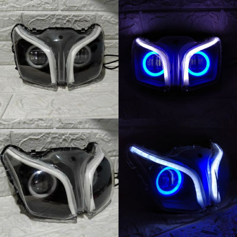 ➡️ PAKET REFLEKTOR DAYMAKER PROJI PROJIE LAMPU DEPAN HEADLAMP YAMAHA JUPITER Z1