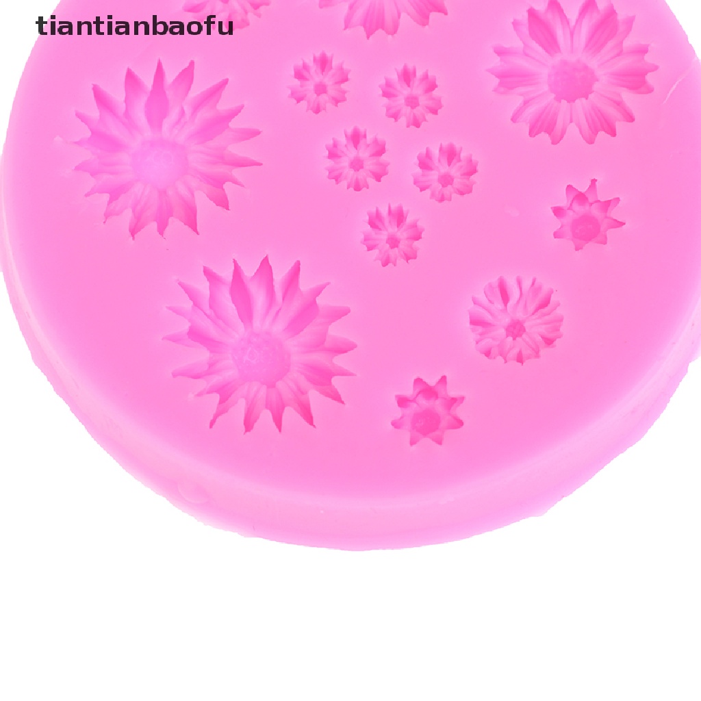 [tiantianbaofu] Daisy Silicone Molds Flower Silicone Cake Mold Wedding Cake Tool Cake Decor Boutique