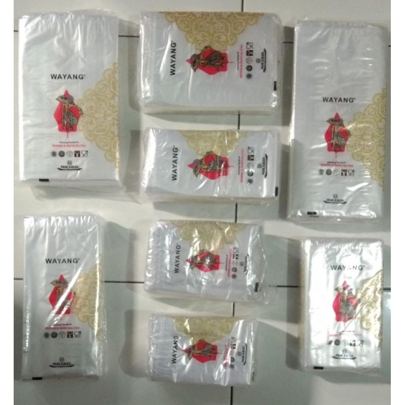 Plastik PP wayang / Plastik PP bening makanan keripik 15x30-15x25-15x20-12x20-12x25-10x20-10x15-12x16