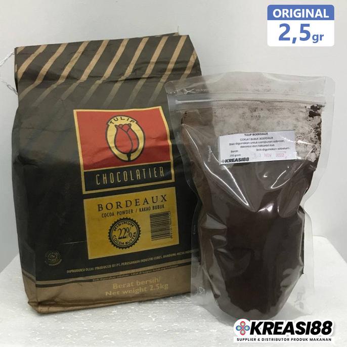 

Coklat Bubuk Tulip Boerdaux 2,5kg / Kemasan Original 2500gr Surabaya ---NEW---
