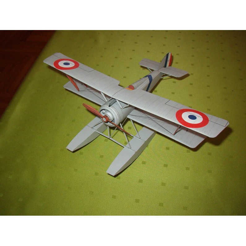 DIY Model Kertas Perang Dunia I pesawat tempur Perancis 