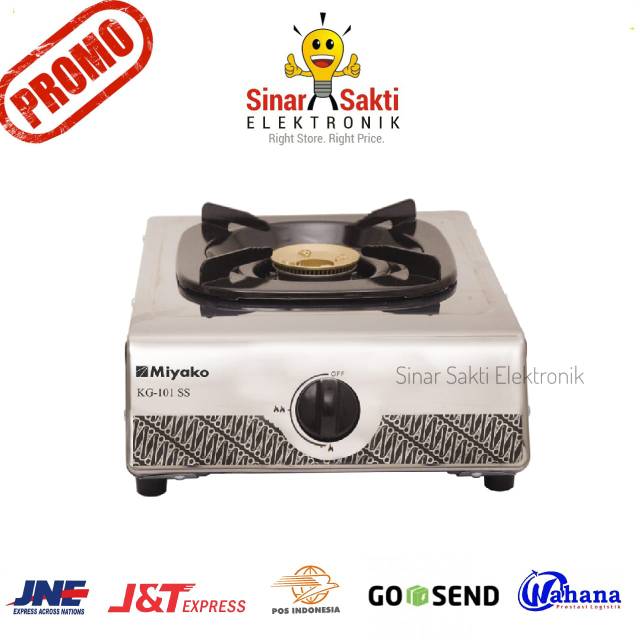 Kompor gas miyako kg 101 ss / kompor 1 tungku stainless steel murah promo bergaransi