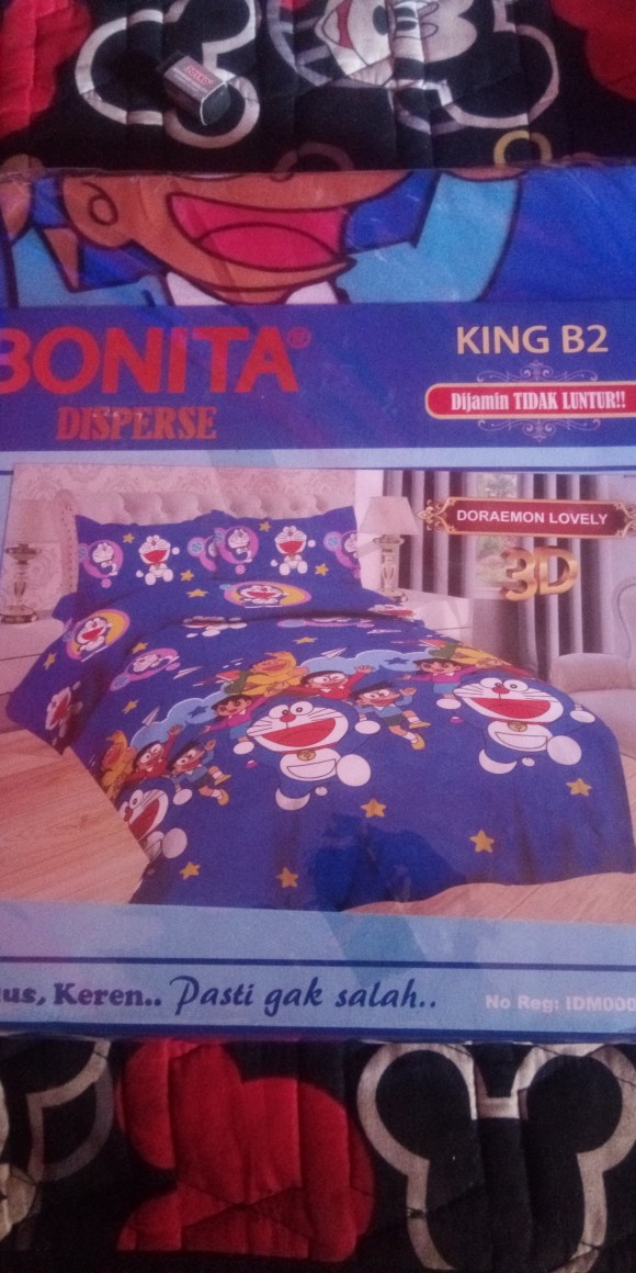 Sprei Bonita No 1 Uk 180x200 Doraemon Lovely