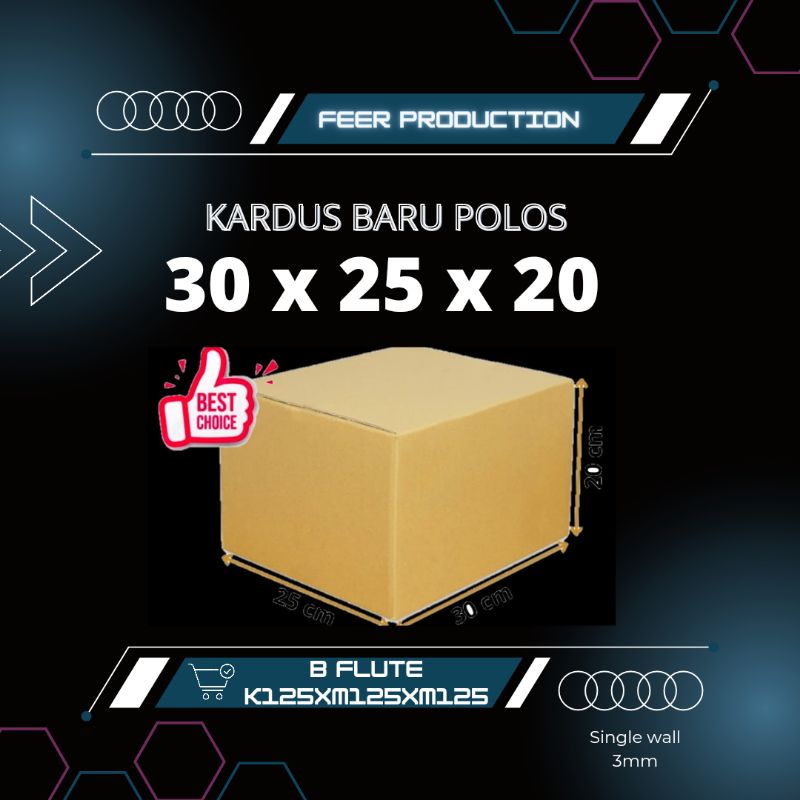 

Kardus Packing 30x25x20 | Dus Packing | Kardus Box | Kotak Packing Box | Kotak Kardus Karton Polos Coklat Baru Murah