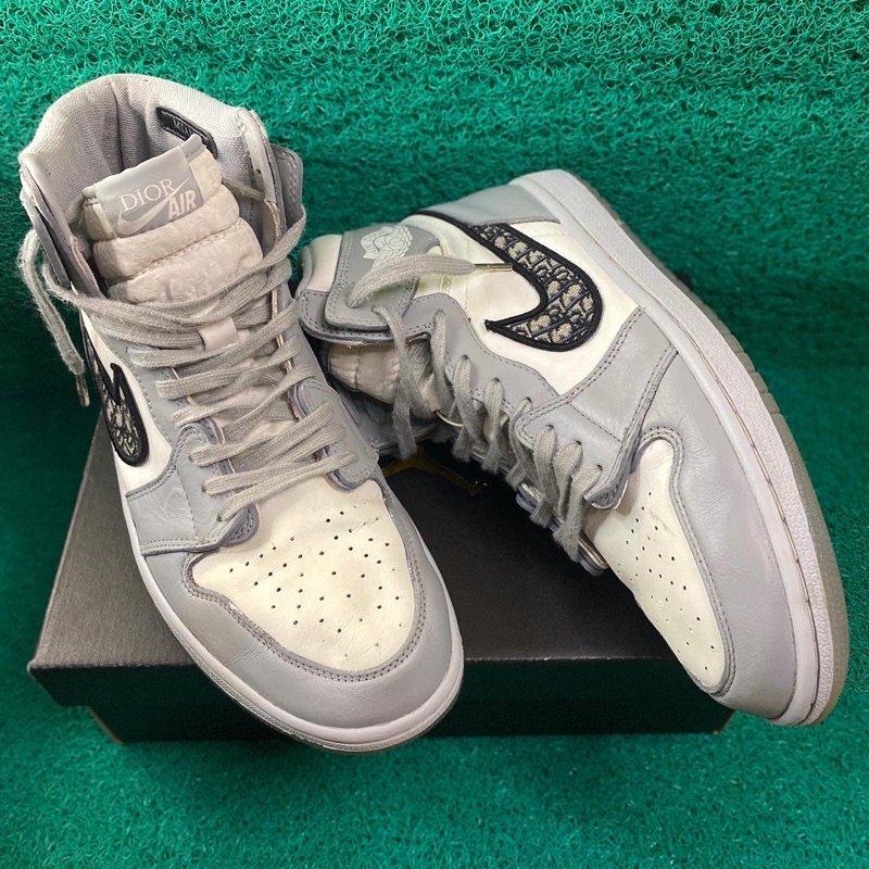 Aj 1 High X Dior Wolf Grey