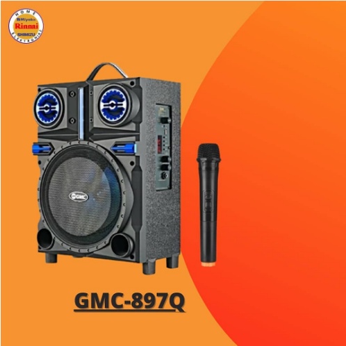 GMC 897Q Speaker Bluetooth Portable 6.5 Inch GMC 897Q Speaer Karaoke EXSTRA BOSS