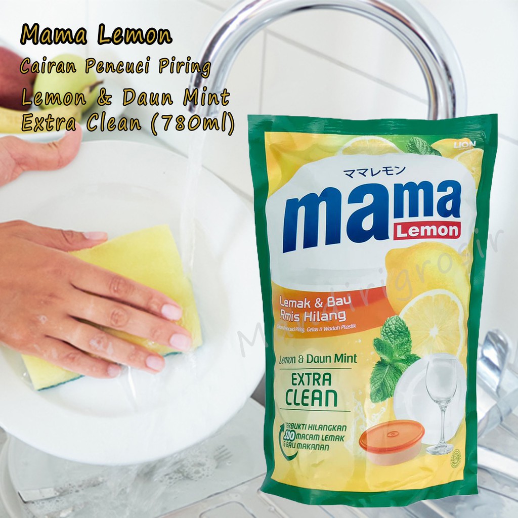 Cairan Pencuci Piring * Mama Lemon * Aroma Lemon&amp;Daun Mint * 680ml