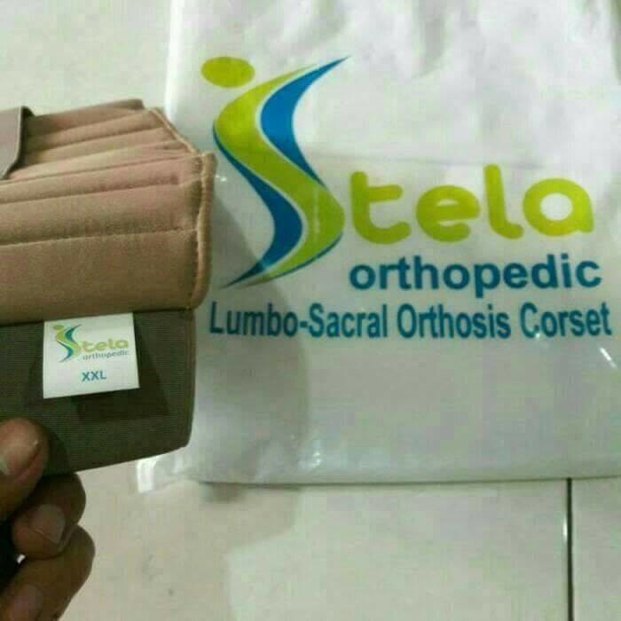 Korset Lumbal Penyangga Pinggang Tulang Belakang HNP LBP Sakit Pinggang Syaraf Kejepit Stela Ori