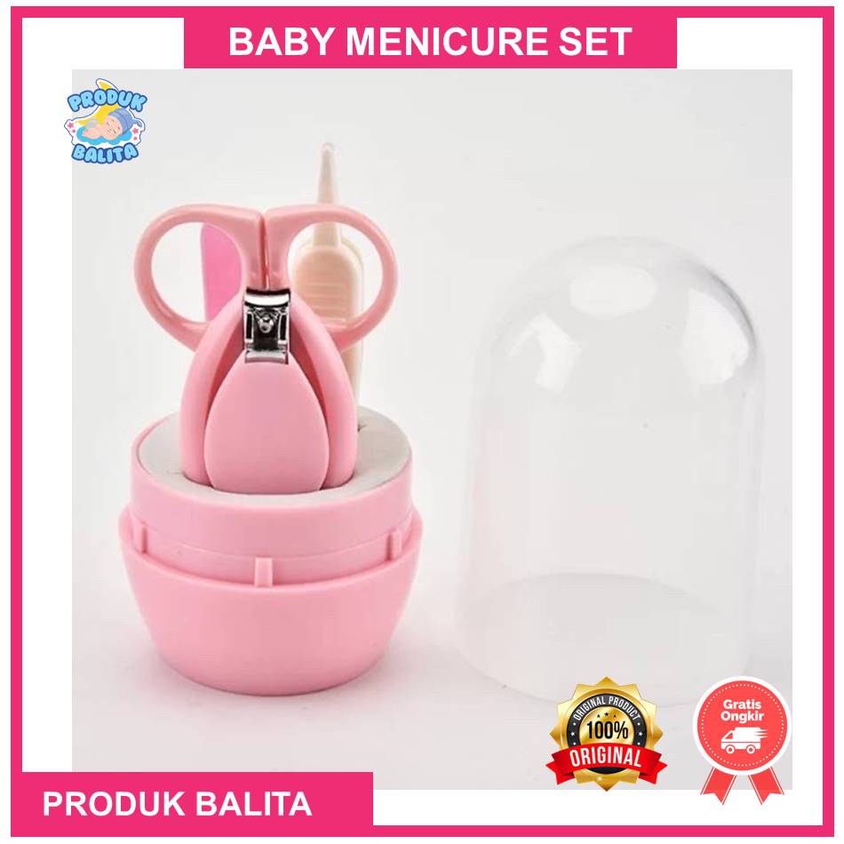 Gunting Kuku Bayi Medicure Bayi Set Isi 4 Karakter Baby Pedicure Nail Clipper Set Termurah