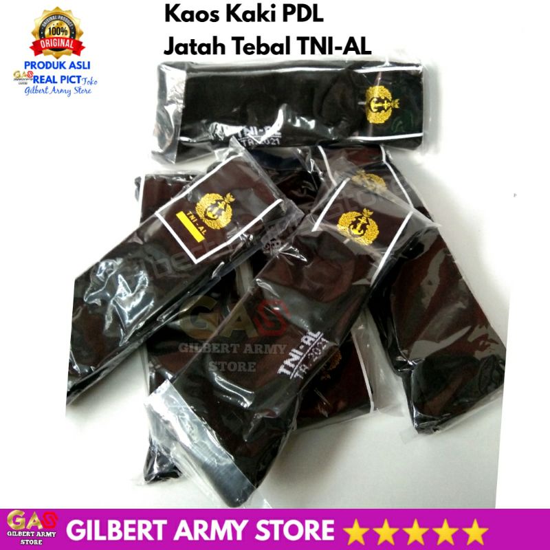 Grosir Kaos Kaki Jatah Tni Al Putih Olahraga Hitam Pdl Tebal Asli Original Premium GILBERT ARMY STORE Cotton Murah Terbaru