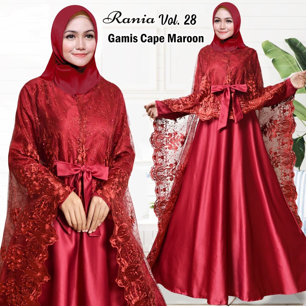 BAJU GAMIS SYARI PESTA MEWAH RANIA VOL 28 GAMIS BRIDESMAID SERAGAMAN DRESS BRIDESMAID TERBARU