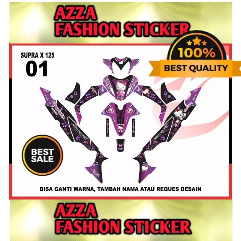 Sticker decal Supra X 125 Full Body Supra X 125 decal Sticker Supra X 125 Sticker Supra X 125 01