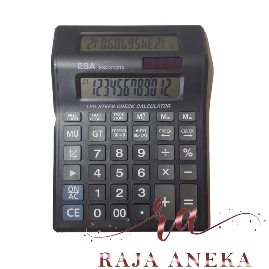 

[PRODUK KRQSE] Kalkulator Layar Lcd Led menyala Calculator Besar Esa 8810 12 digit cek ulang 2 layar bolak balik 7HG