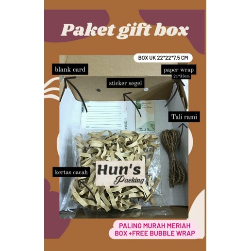 

Gift box set/kerdus gift box/Gift Box / Box Kado / Kotak Kado / Kotak Hadiah / Kotak Hampers