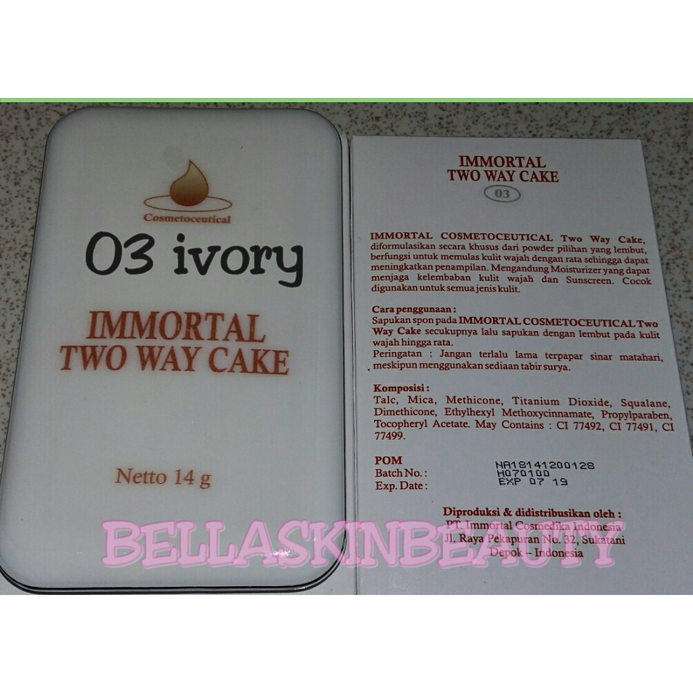 IMMORTAL TWO WAY CAKE | BEDAK PADAT BPOM