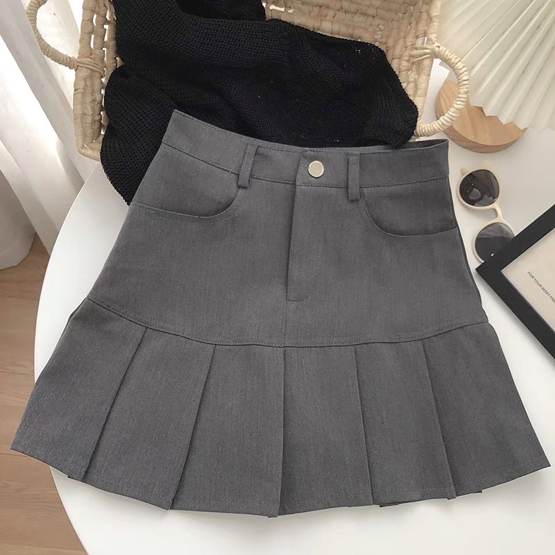 Lm Boutique~ (S-XXL) YENNI PLEATED KOREAN SKIRT STYLE ROK WANITA