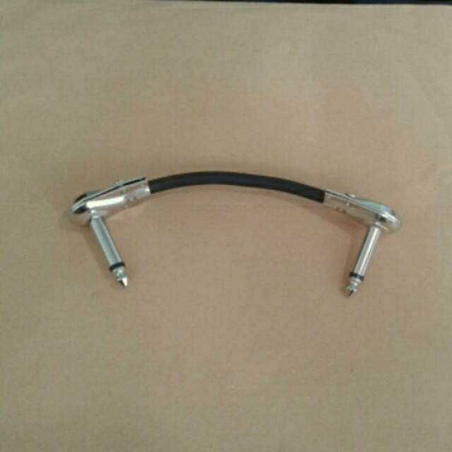 Kabel jumper efek gitar 10cm jack model pipih kabel canare