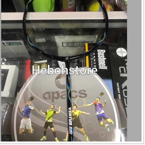 ֍ RAKET BADMINTON APACS VIRTUS 33 BISA 35 LBS ORIGINAL BONUS GRIP PROMO ✮