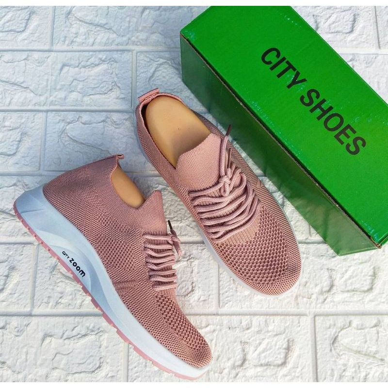 SEPATU  RAJUT  WANITA CITY SHOES  IMPORT 36-40