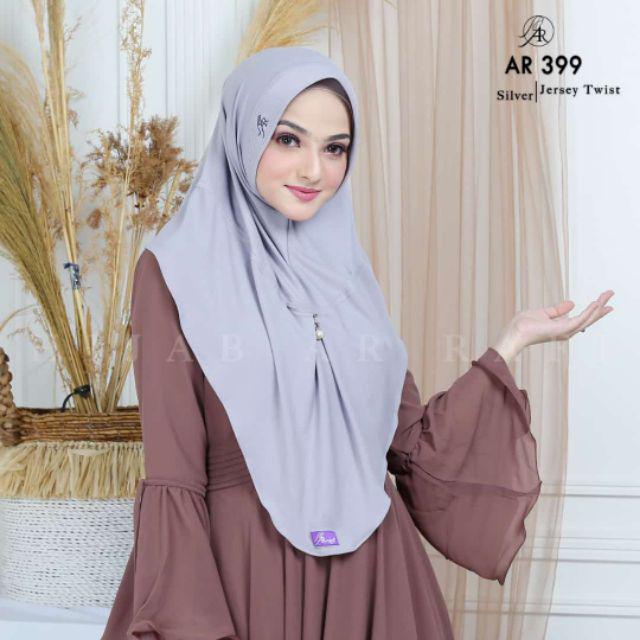 Hijab Ar Rafi AR 399 hijab instan new arrival || INAYAHHIJAB-Silver