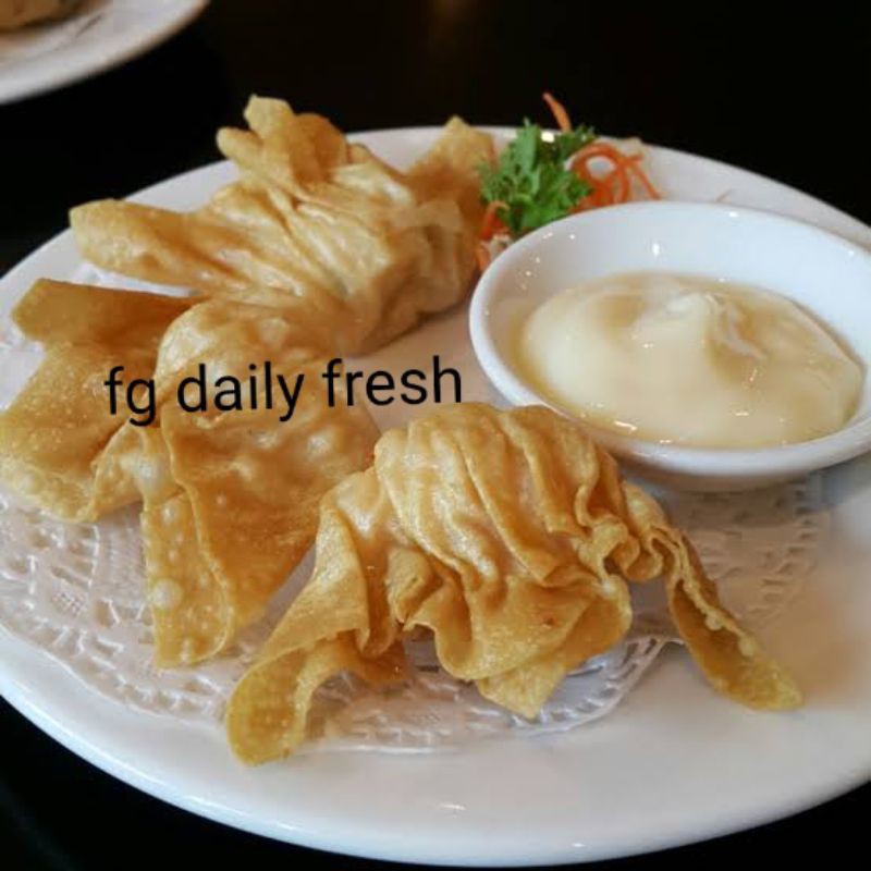 

Pangsit udang saos mayonaise dimsum isi 12pcs Homemade