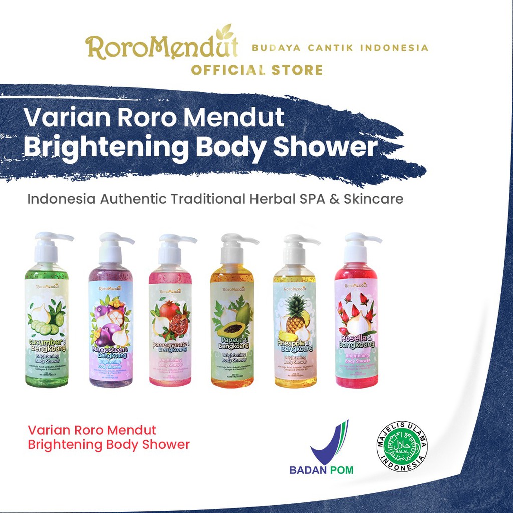 Roro Mendut Scrub Body Shower Brightening