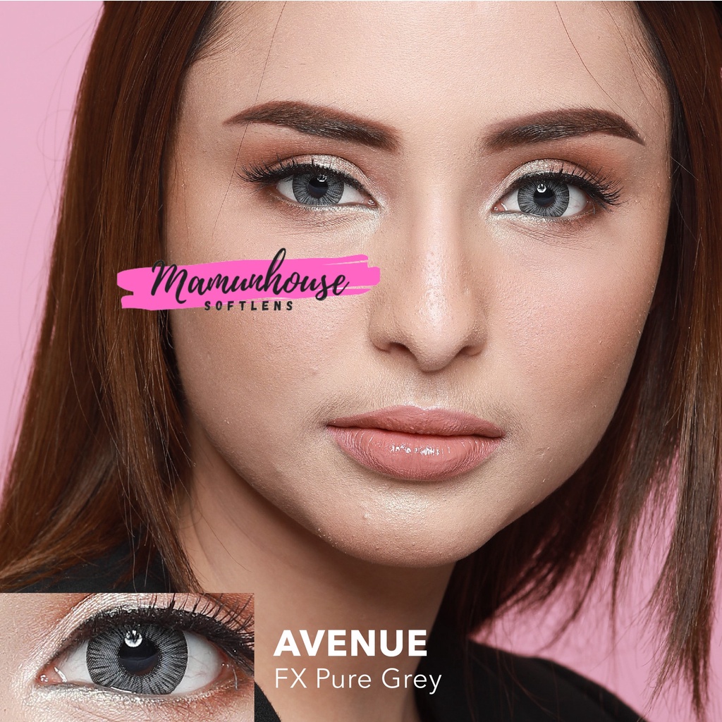 ORIGINAL Avenue Fx Pure Gray Grey Brown Blue Soflens softlense softlens