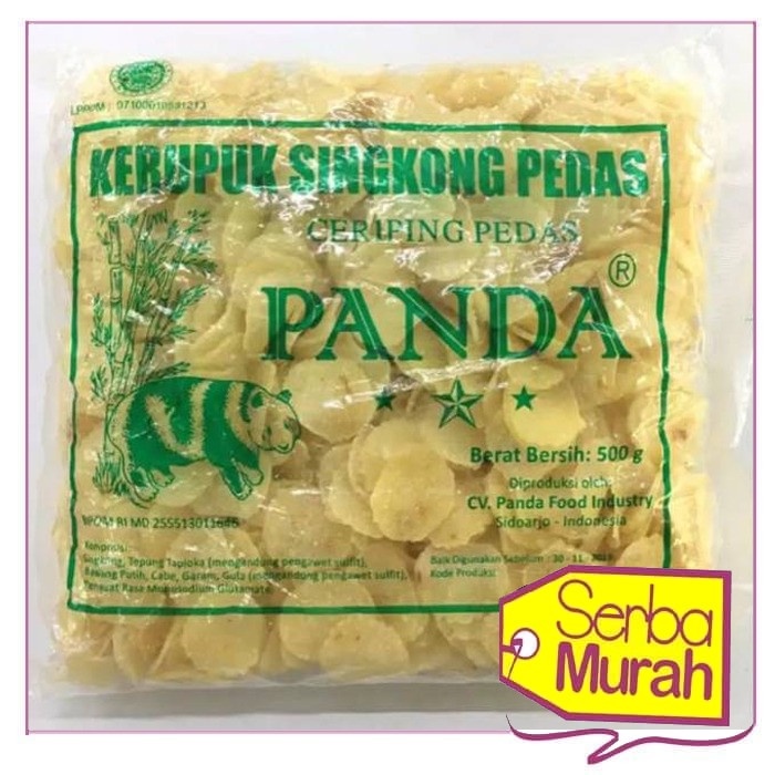 

Vs201Vv Bahan Mentah / Kerupuk Singkong Pedas / Ceriping Pedas Panda / 500 Gr Dscscv