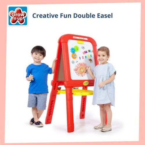 Grow'n Up Creative Fun Double - Papan Tulis Hitam Putih 5091 Hanya Untuk Wilayah Kalsel