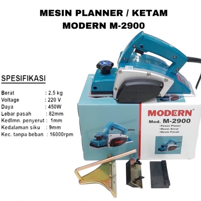 Mesin Pasah / Serut / Planer / Ketam Kayu Modern M 2900 / M2900