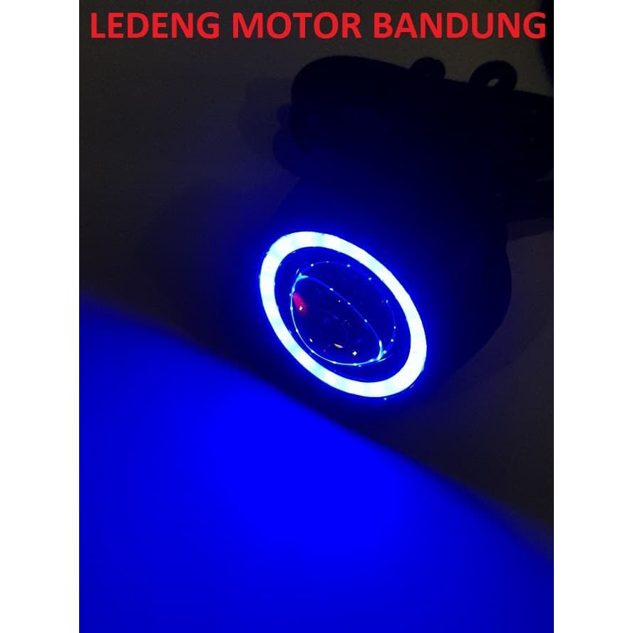 Sorot Spion Led With Angel Eyes Ring Lampu Tembak Motor Fokus Terang LEDENG MOTOR