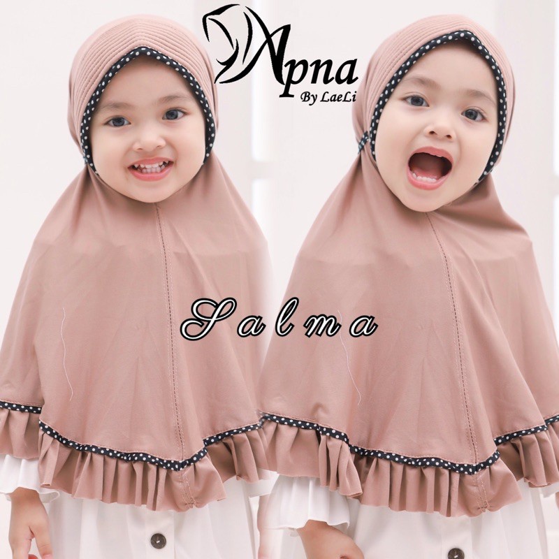 Kerudung Geblus Anak Jersey / Jilbab Anak Simple lucu (Free Masker) usia 3 - 6 tahun