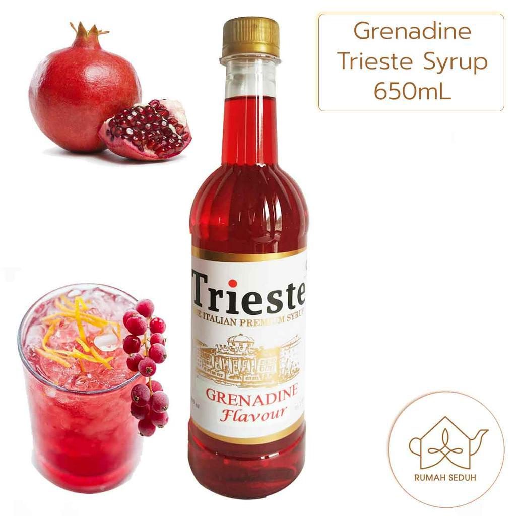 

650mL Sirup Grenadine merk Trieste - Delima Pomegranate Syrup - Sirup Asam Manis