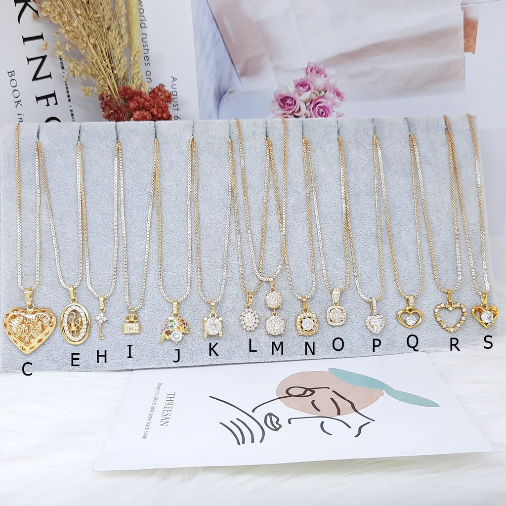 Perhiasan Kalung Xuping Wanita Lapis Emas Gold 45cm - BN280