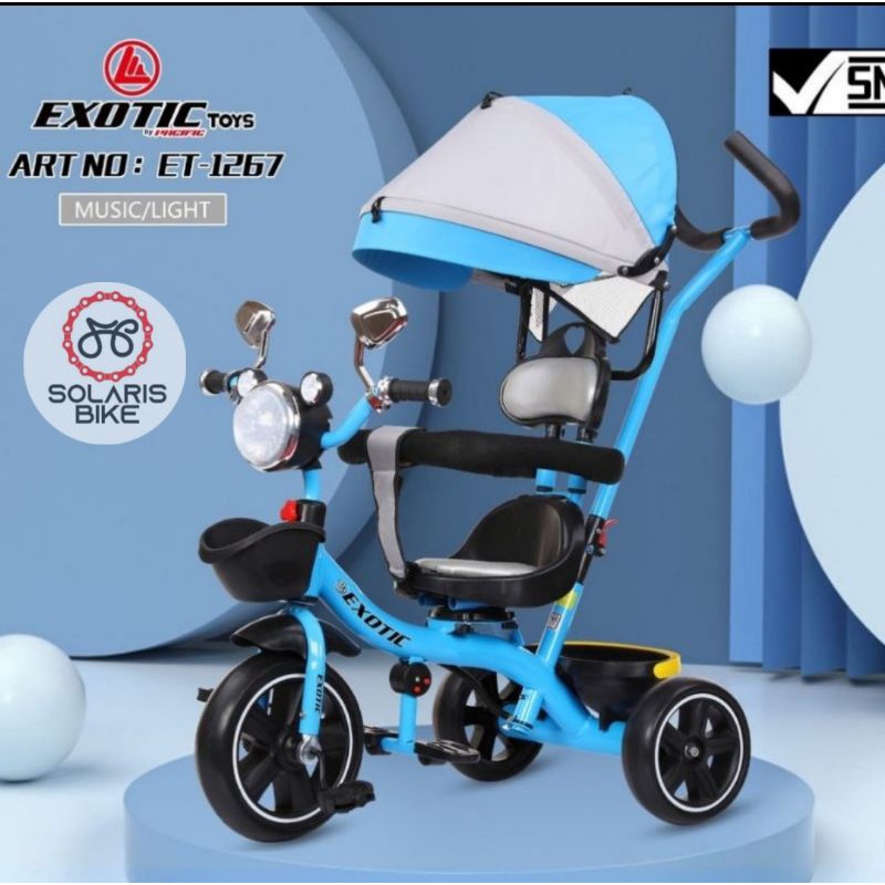 Sepeda Anak Roda Tiga Tricycle Exotic ET-1267 2255 Sandaran