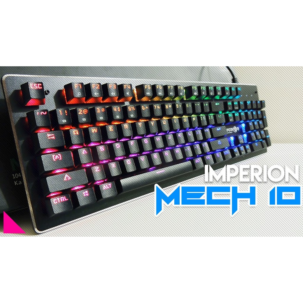 Keyboard Gaming Imperion Mechanical Mech10 RGB KG-M10R - MECH 10 Full size