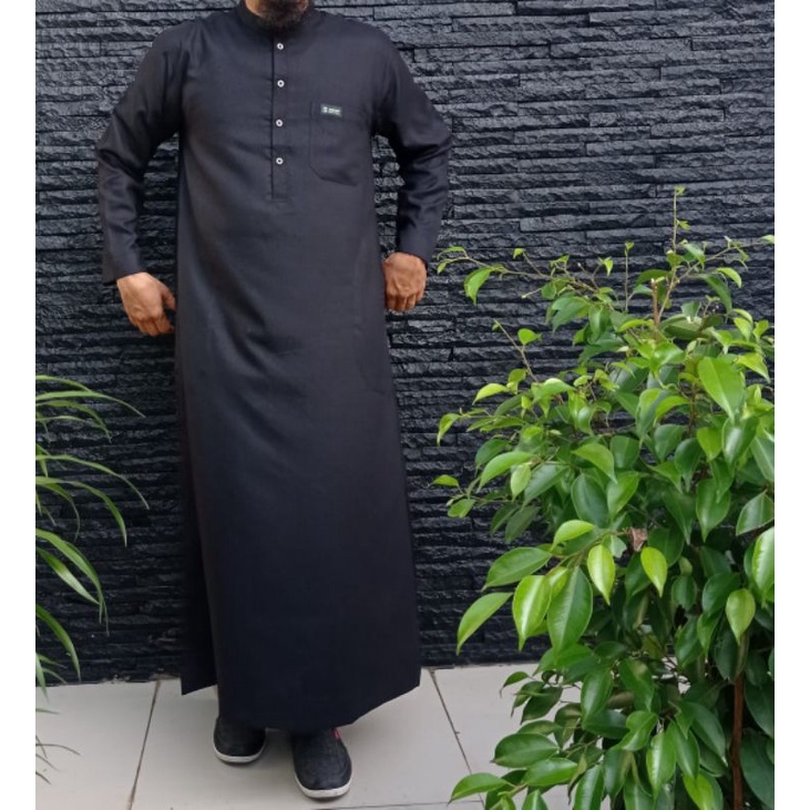 Jubah Dewasa Katun Madinah / Jubah Pria Lengan Panjang