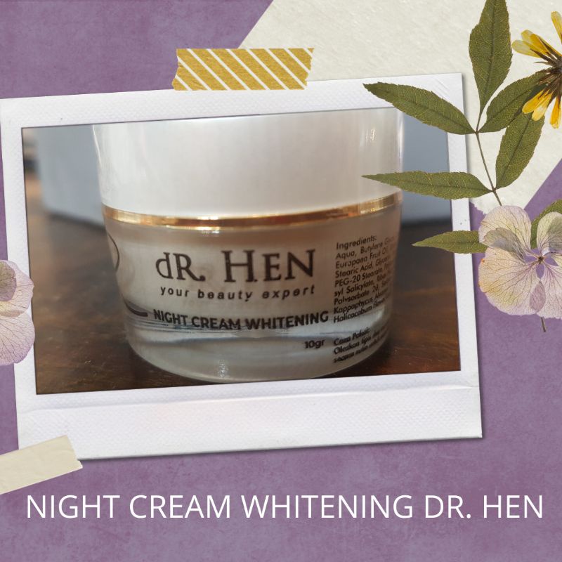 dR.Hen Night Cream Whitening ( DR HEN SKINCARE JOGJA )