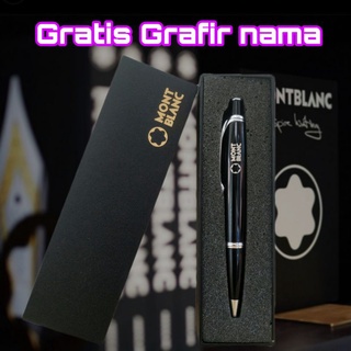 

pulpen ballpoint mewah Montblanc click exclusive gratis Grafir nama