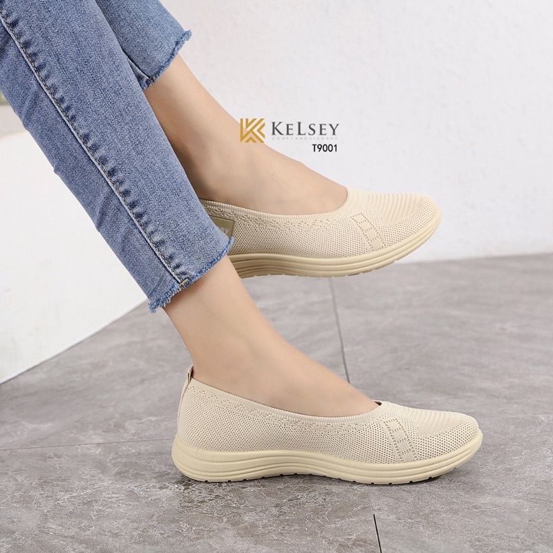 NICOLE SEPATU FLAT KELSEY T9001 SEPATU FLYKNIT FLAT SHOES SEPATU WANITA