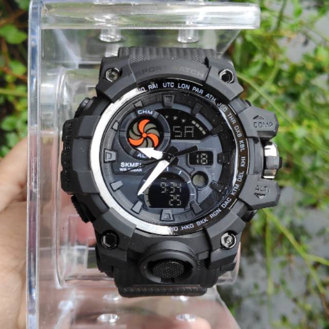 Terlaris!!! Jam Tangan Pria Suka Masa Kini Original Skmei Water Resist - Fullblack