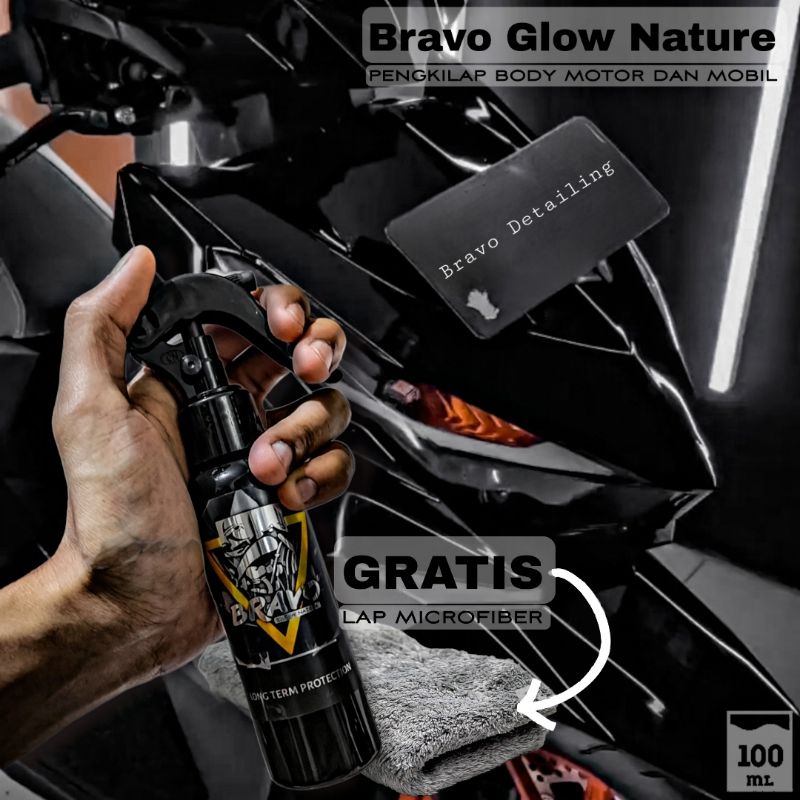 Bravo Glow Nature - Pengkilap motor mobil