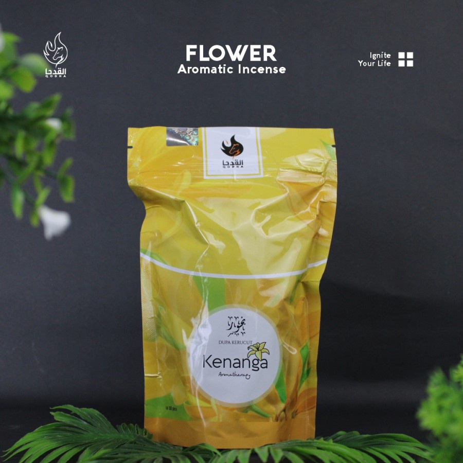 Bukhur Buhur Dupa Kerucut Aromaterapi Qodha isi 50 Pcs Aroma KENANGA