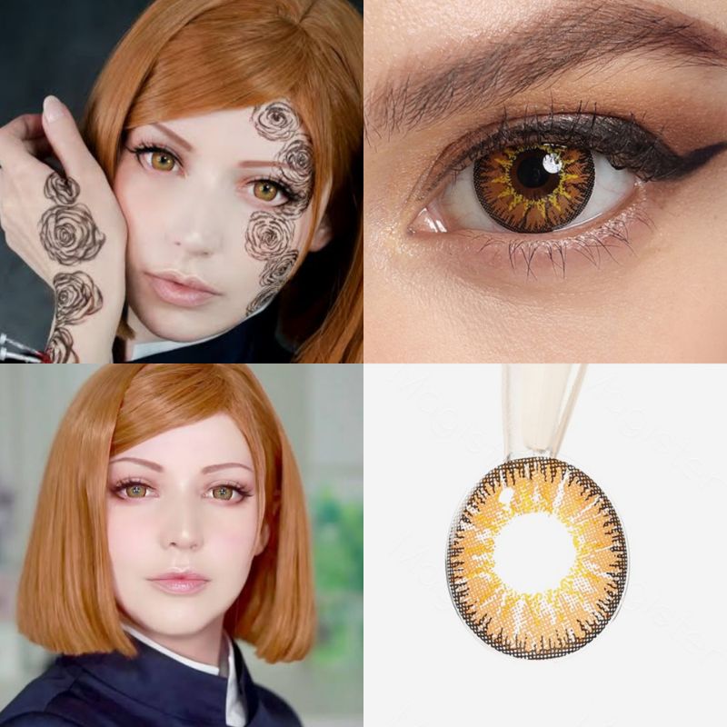 Softlens contact lense coklat Nobara Kugisaki Itadori Yuuji Jujutsu Kaisen sucrosse genshin impact a