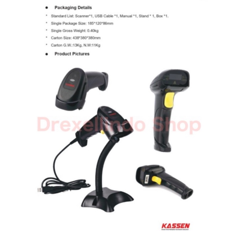 Barcode Scanner 1D Kassen KS-601 auto scan